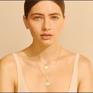 Amber Sceats Double Coin Necklace